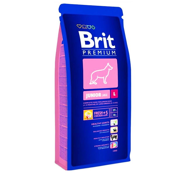 Корм Brit Premium Dog junior L 3 кг