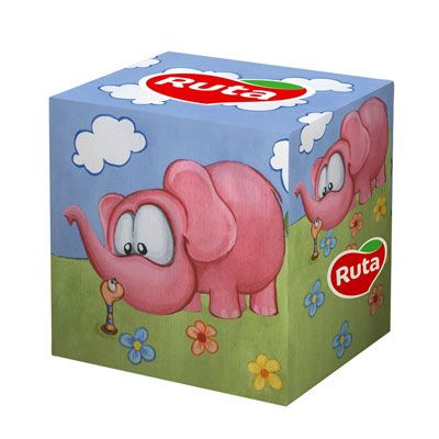 Салфетки косметические Ruta Kids слон 80 шт