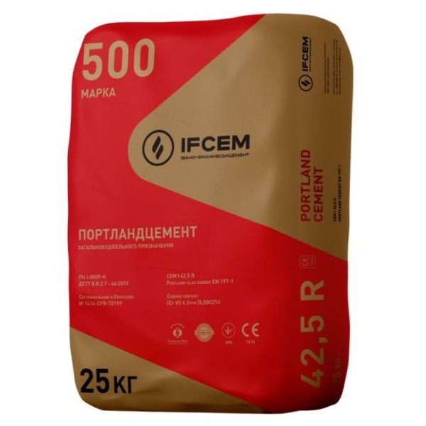 Цемент IFCEM ПЦ I 500 25кг