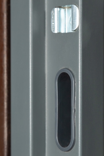 Дверь входная Revolut Doors В-413 модель172 графит матовый / белая шагрень 2040x840 мм правая