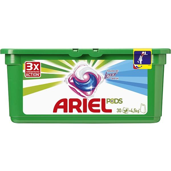 Капсули для машинного прання Ariel Pods Все-в-1 Touch of Lenor Fresh 30 шт.