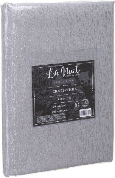Скатерть Сомен 150x200 см серый La Nuit 