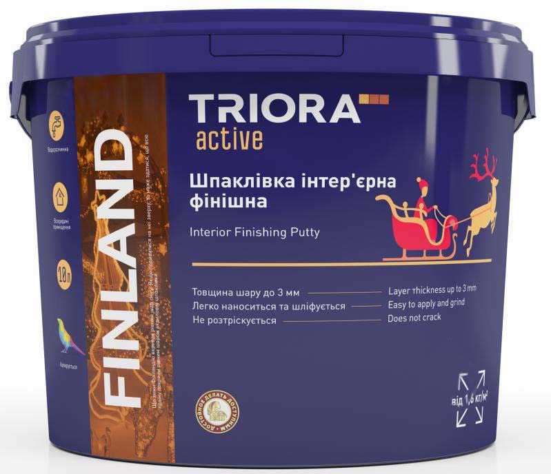 Шпаклевка Triora интерьерная финишная FINLAND 8 кг