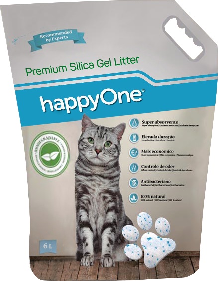 Наполнитель для туалета HappyOne Premium Silica Gel Litter 2,2 кг 