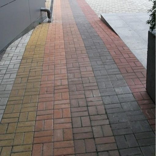 Тротуарная плитка Золотой Мандарин Кирпич горчичное 200 х 100 х 40 мм.