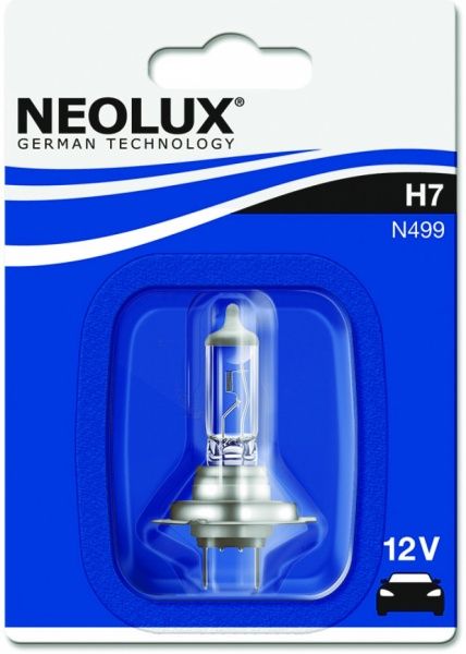 Лампа галогенна Neolux Standart (N499) H7 PX26d 12 В 55 Вт 1 шт 3200