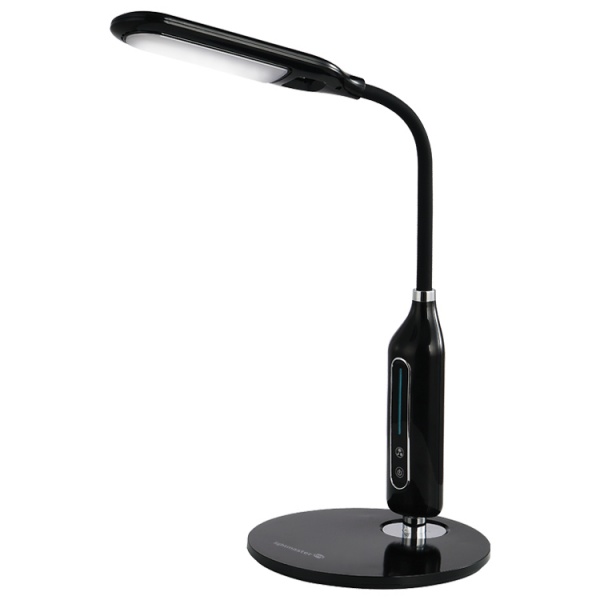 Настольная лампа офисная LightMaster LED 8 Вт черный с серебристым DE1143