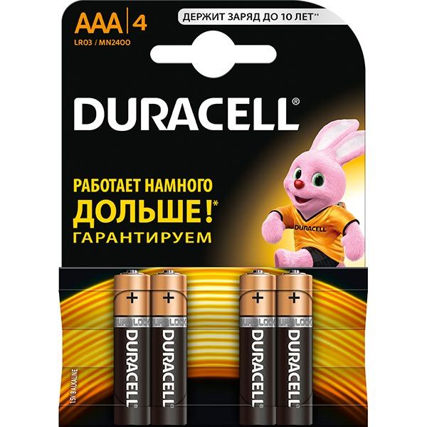 Батарейка Duracell LR03 MN2400 4 шт