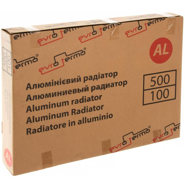 Радиатор алюминиевый Evro-Termo 575х80х96 мм