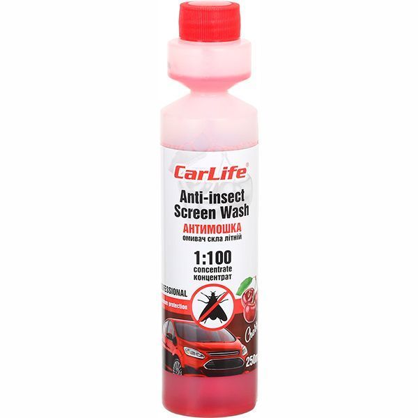 Омыватель стекла CarLife Anti-insect Screen-Wash Cherry лето -5°С 0.25л 
