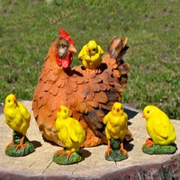 Курица с цыпленком 22x23x25 см