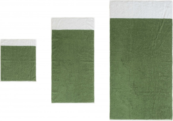Полотенце 40x50 см белый с зеленым ABC 
