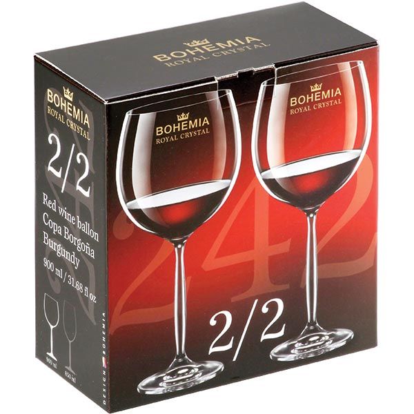 Набір бокалів для вина 2 for 2 900 мл 2 шт. Bohemia