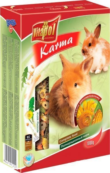 Корм Vitapol полнорационные для кроликов 1кг