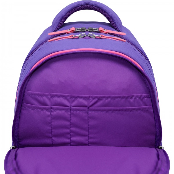 Рюкзак школьный Bagland Butterfly Кот в пузырьках фиолетовый (56566 суб.1241)