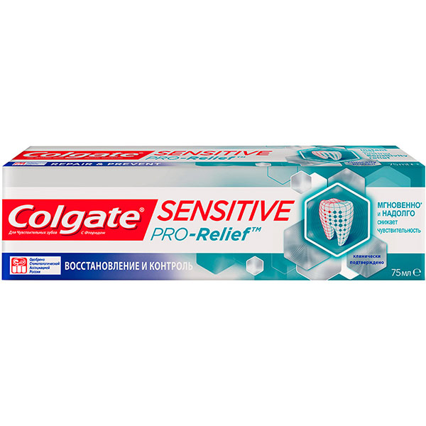 Зубная паста Colgate Sensitive Pro-Relief Восстановление и Контроль для чувствительных зубов 75 мл