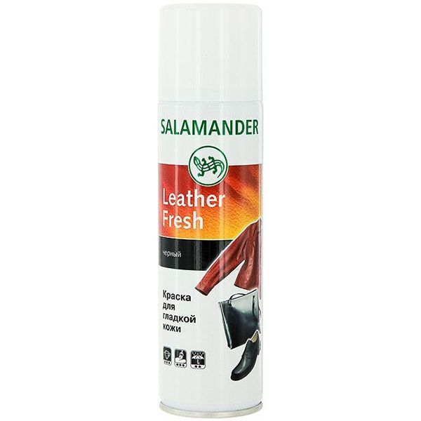Краска Salamander Leather Fresh черная 250 мл