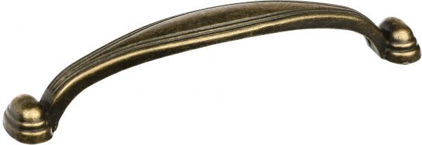 Мебельная ручка L385 96 мм античная бронза