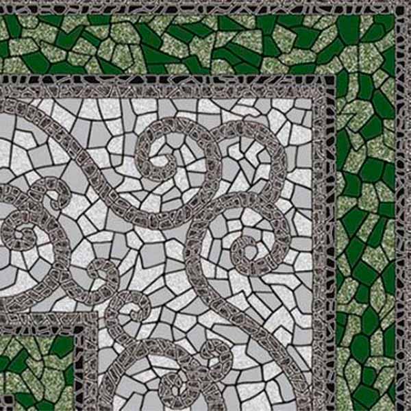Плитка Golden Tile Византия зеленая 774730 300x300 мм