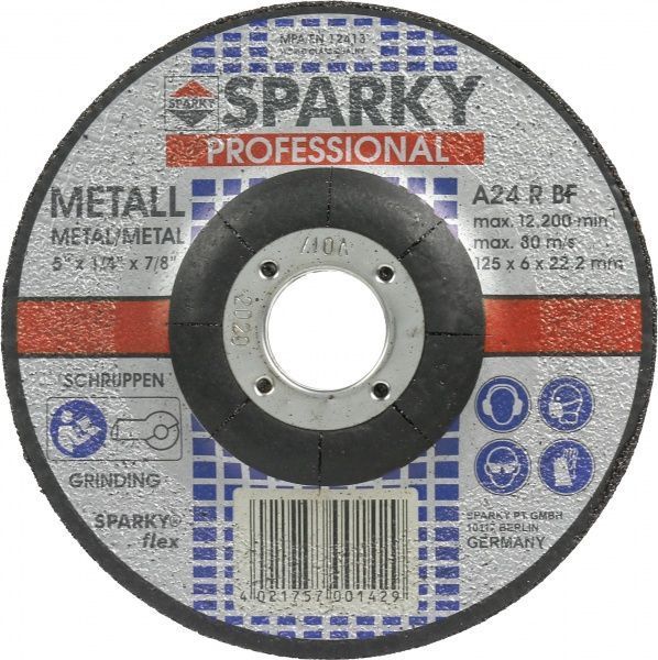 Круг зачистной по металлу Sparky 125x6,0x22,2 мм