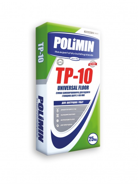 Самовыравнивающийся пол Polimin TP-10 Universal Floor (3-100мм) 25кг 