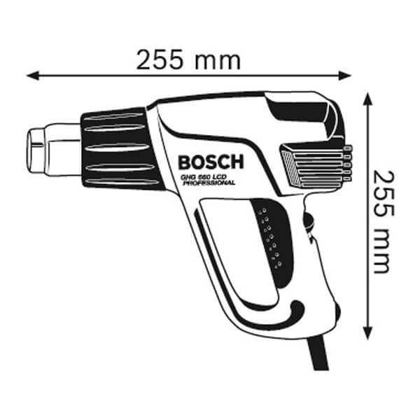 Фен строительный Bosch Professional GHG 660 LCD 0601944705