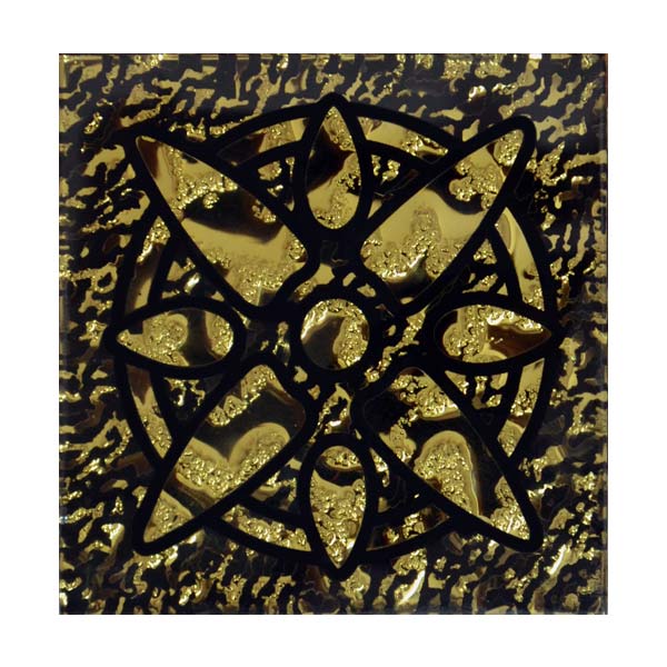 Плитка Grand Kerama Тако зірка золото рифлена 784 6,6x6,6