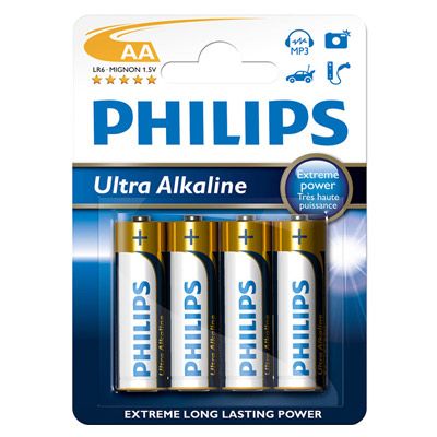 Батарейка Philips Ultra Alkaline LR 6 4 шт