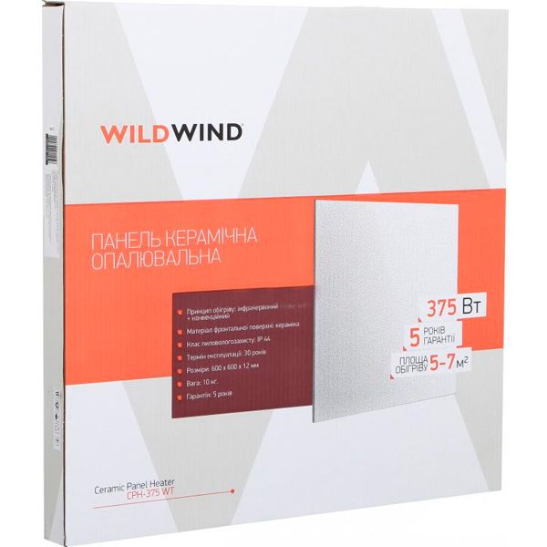 Панель керамическая отопительная Wild Wind CPH-375WT
