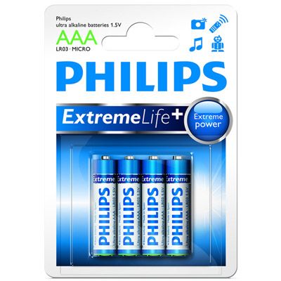 Батарейка Philips Ultra Alkaline LR 3 4 шт
