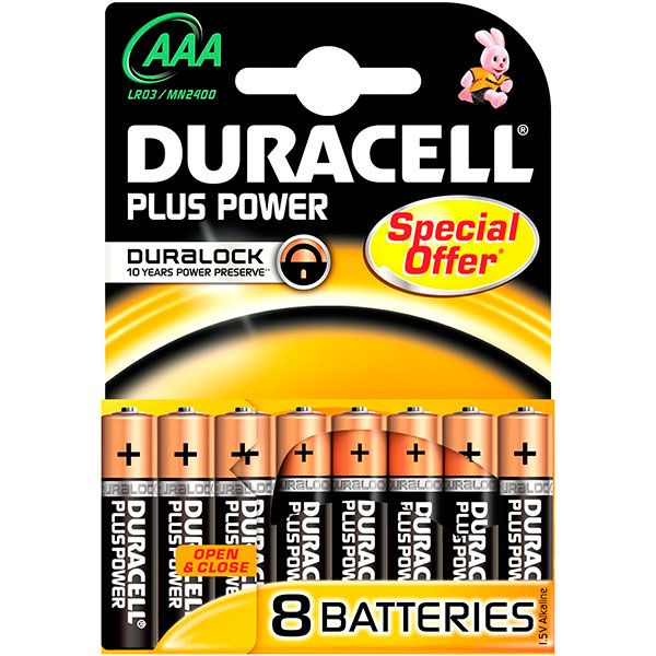 Батарейка Duracell LR03 MN2400 8 шт