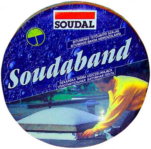 Покрівельно-ущільнююча стрічка SOUDAL SOUDABAND 50 мм x 10 м алюминієва