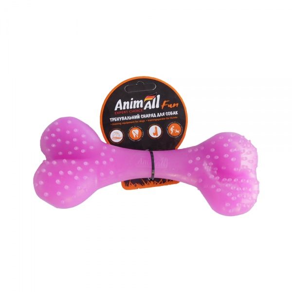 Игрушка для собак AnimAll Кость 25 см коралловая 88128