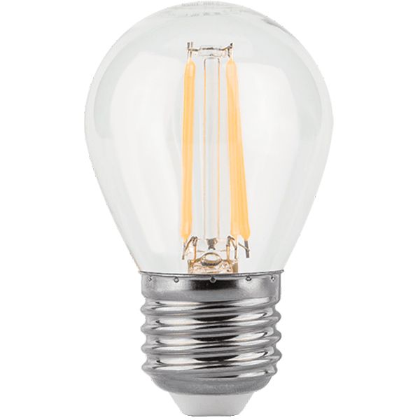 Лампа светодиодная Gauss Black Filament 105802207 G45 7 Вт E27 4100 К 220 В прозрачная 