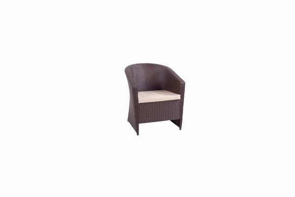 Комплект мебели TERICO Барселона с круглым столом коричневый 