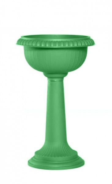 Горшок пластиковый Sanja IPPI Пехар высокий 26 см круглый 6л зеленый 