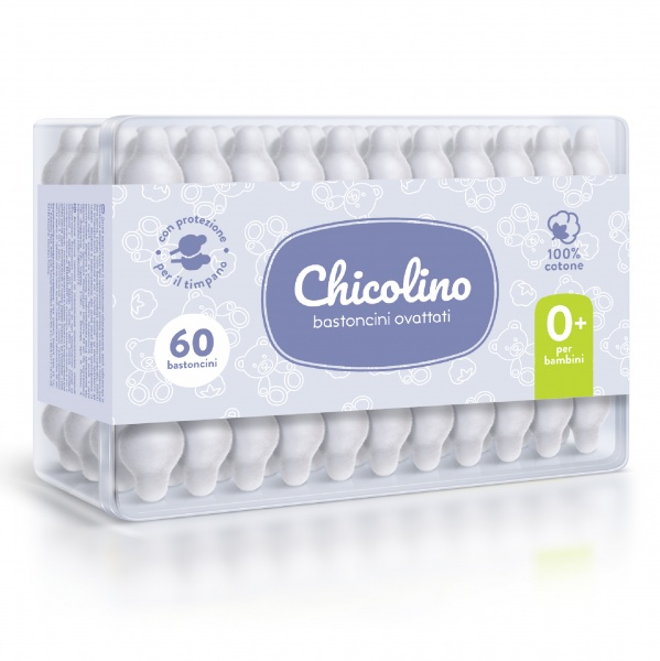 Ватные палочки Chicolino Детские 60 шт. (коробка)