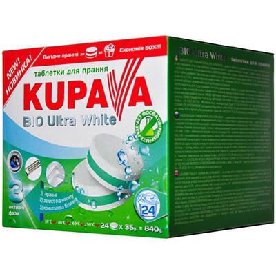 Таблетки для стирки Kupava Bio Ultra White 24 шт