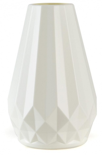 Ваза пластиковая MVM DH-FLOWERS-07 WHITE 20,5 см 