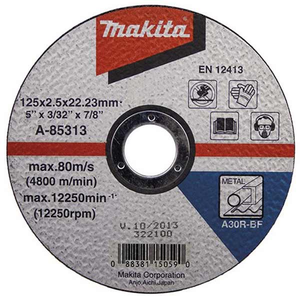 Круг отрезной Makita  D-18677 125x2.5x22.2 мм металл