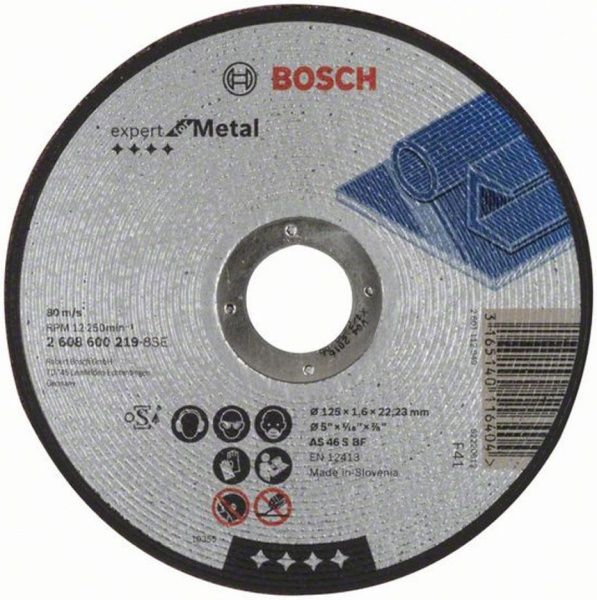 Круг отрезной по металлу Bosch  125x1,6x22,2 мм 2608600219
