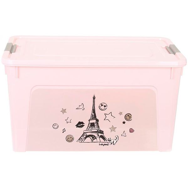 Ящик для хранения Smiley Paris Chic 27 л рожевий 260x490x320 мм