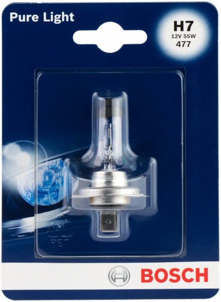 Лампа галогенна Bosch Pure Light (1987301012) H7 PX26d 12 В 55 Вт 1 шт