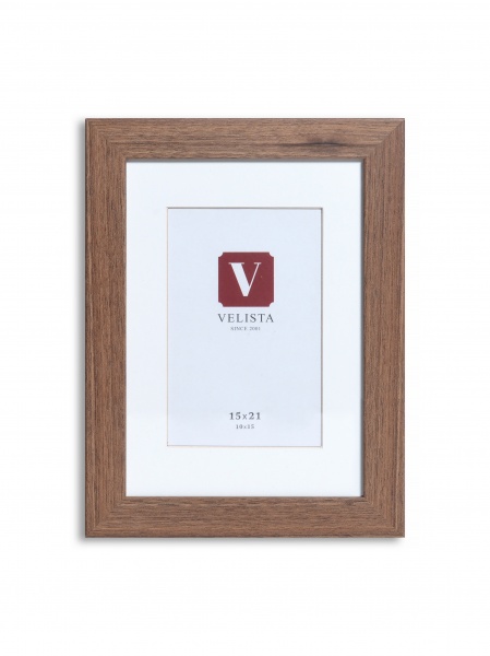 Рамка для фото Velista 24W-6012-3v с паспарту 1 фото 60х80 см орех 