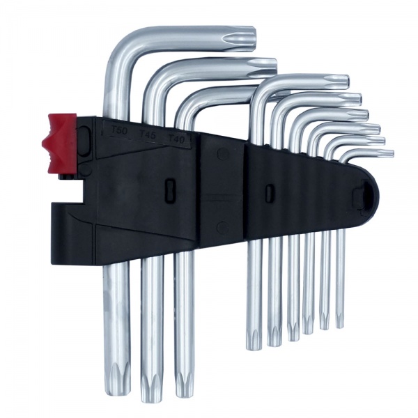 Набор ключей Haisser TORX с отверстием 9 шт S2 T10-50 102896