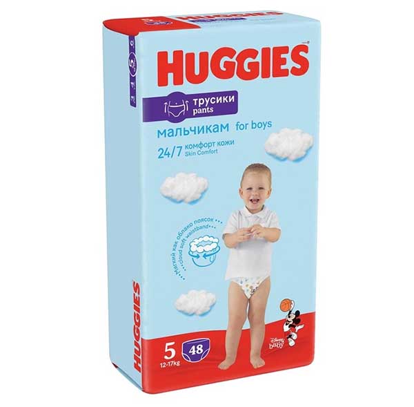 Подгузники-трусики Huggies Pants boy 5 12-17 кг 48 шт.