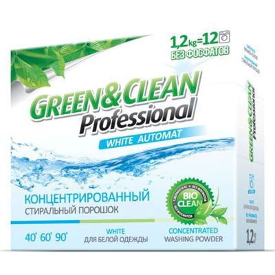 Стиральный порошок Green&Clean Professional для белых вещей 1.2 кг