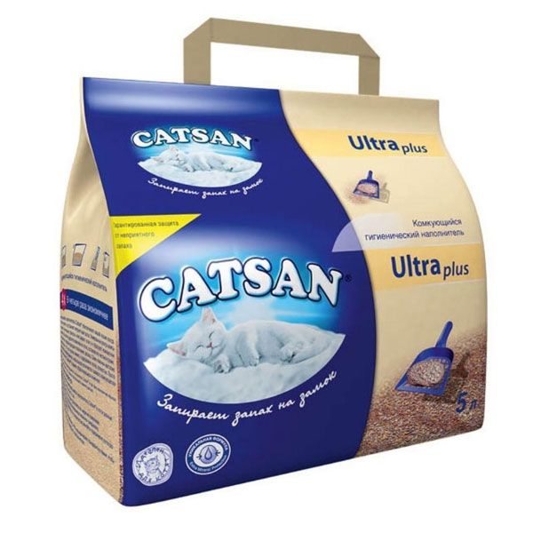 Наполнитель для кошачьего туалета Catsan Ultra plus 5 л 9575