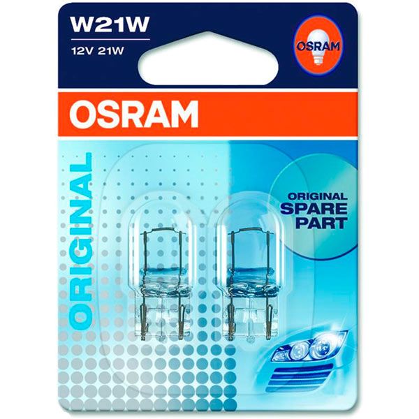 Лампа розжарювання Osram (7505_02B) W21W W3x16d 12 В 5 Вт 2 шт 3200