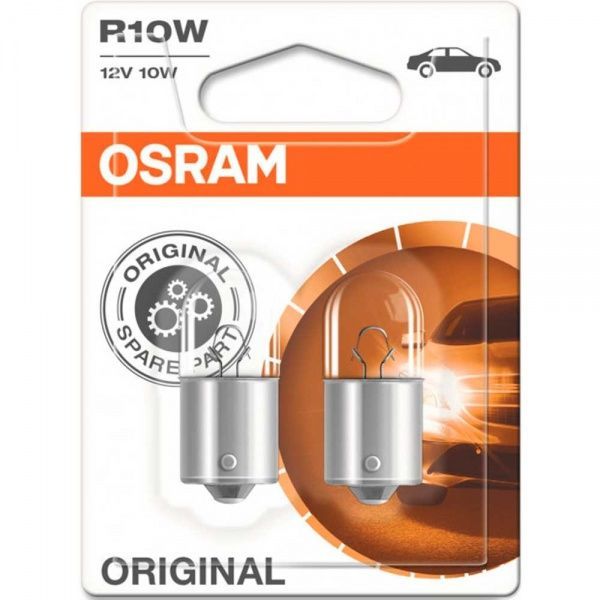 Лампа галогенная Osram Original Line (5008-02B) R10W BA15S 12В 10 Вт 2 шт.